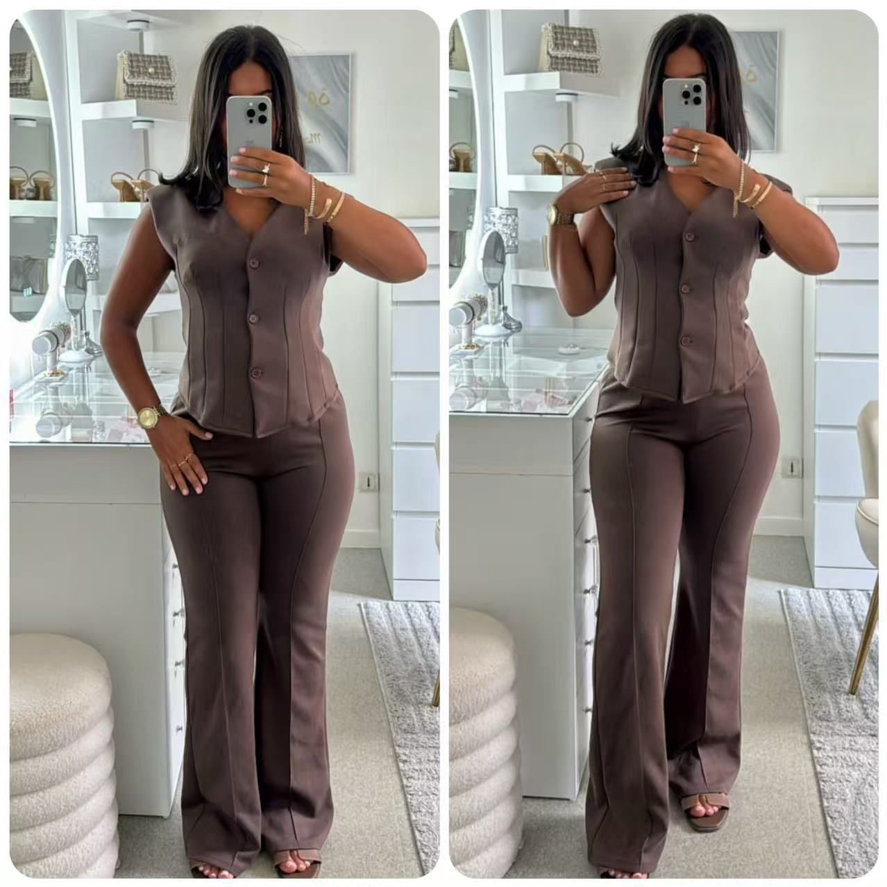 Cordset OLIVIA - Completo gilet e pantalone