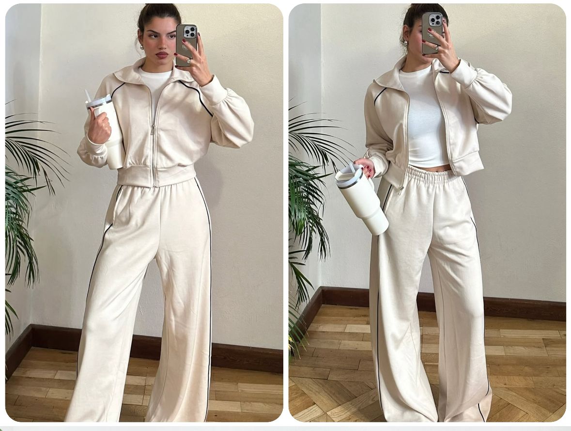 Tuta KASHIA - Completo felpa con zip e pantalone