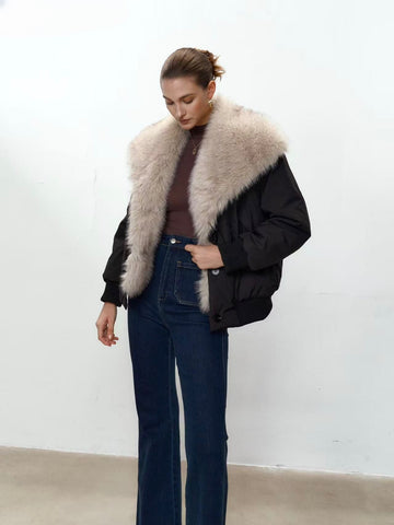 Giacca eco fur AURA