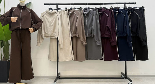 Tuta KASHIA - Completo felpa con zip e pantalone