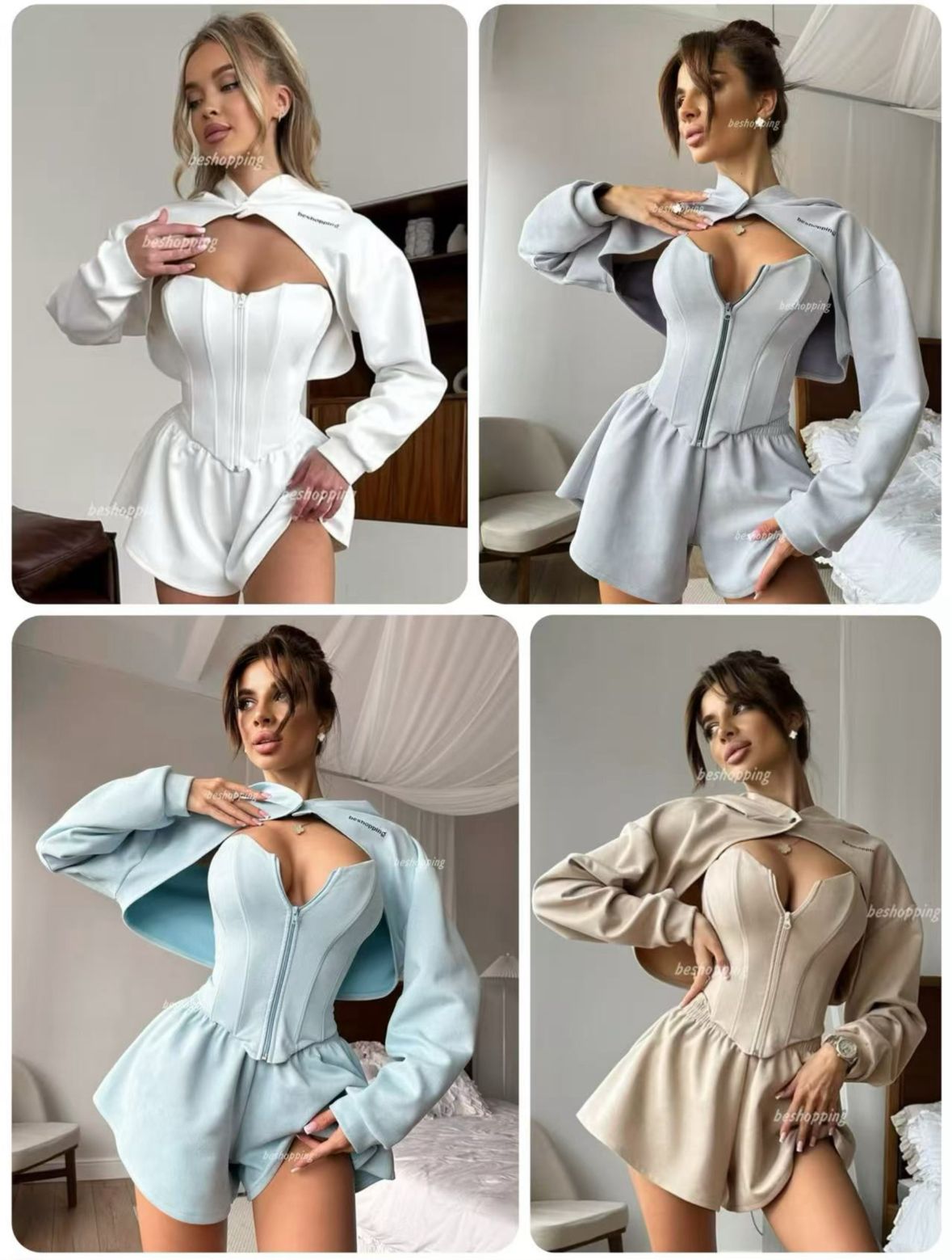 Cordset ALEXIA - Completo felpa e pantaloncino