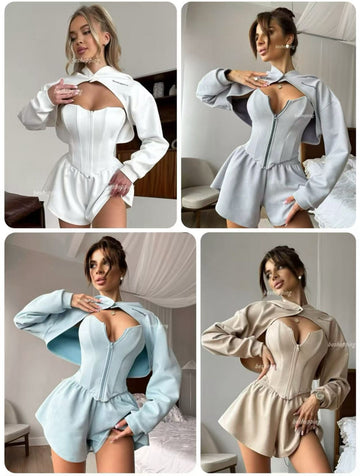 Cordset ALEXIA - Completo felpa e pantaloncino