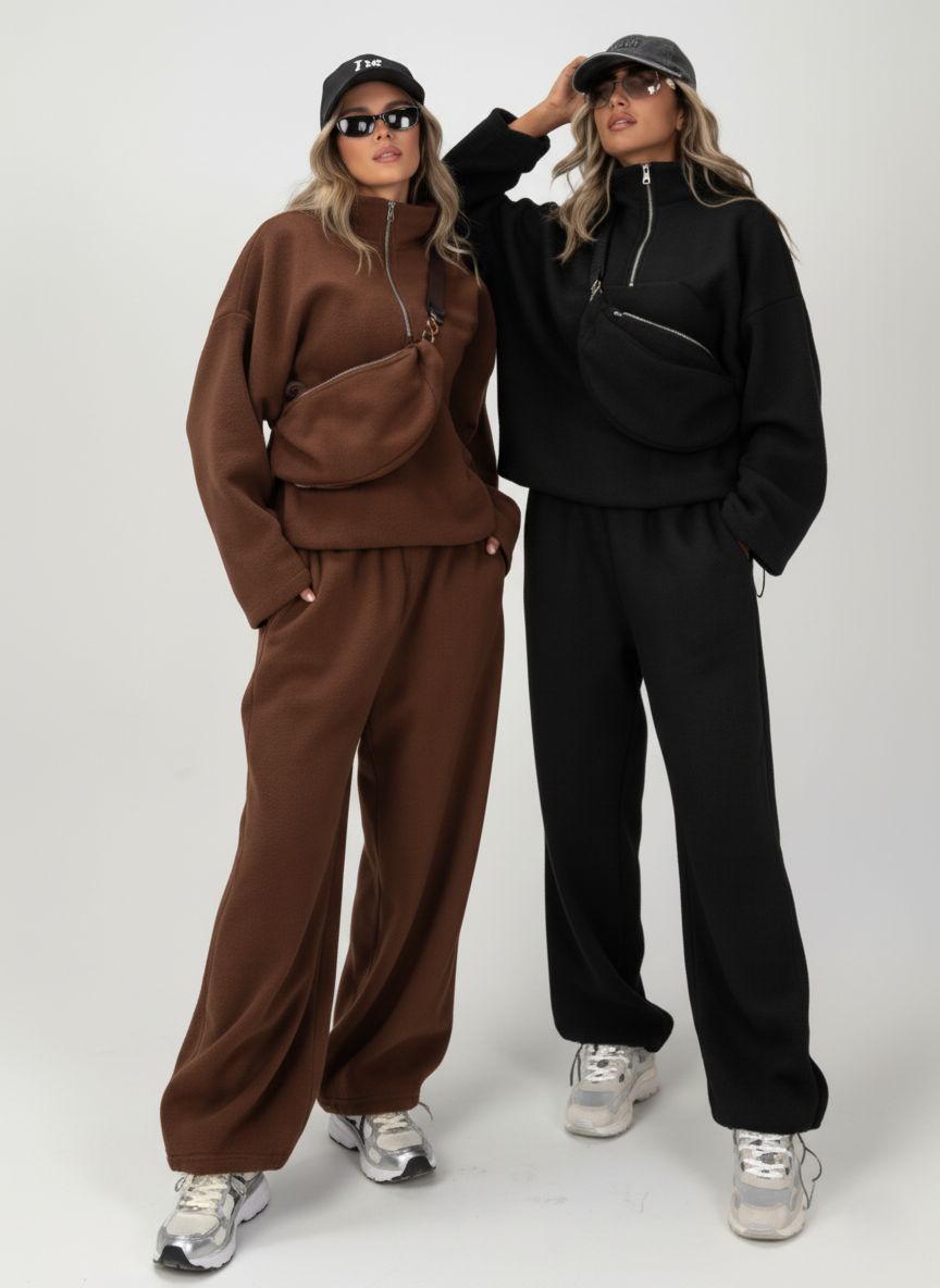 TUTA TRES - TUTA FELPA PANTALONE E BORSELLO