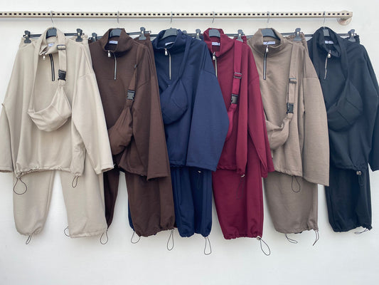 TUTA TRES - TUTA FELPA PANTALONE E BORSELLO