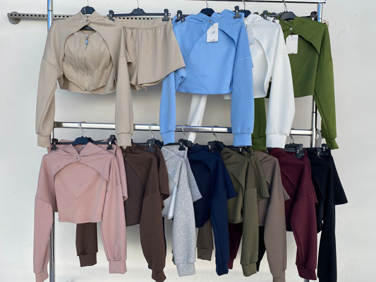 Cordset ALEXIA - Completo felpa e pantaloncino